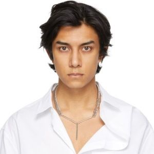 Y/Project Silver Maxi Y Necklace